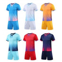 Men Football Jerseys Kid Customized Soccer Uniform Shirt Futsal Sportswear Kit Adult Tracksuit Child Sports Suit 240315