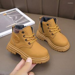 Boots 21-36 Children's Shoes Unisex Children Fashion Ankle Kids For Boys Girls Brand Rubber Toddlers
