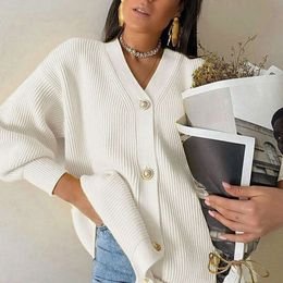 2024 New Gentle V-neck Knitted Cardigan Light Mature Sweater Coat