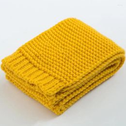 Schals Winter Schal Kinder Gestrickte Warme Kragen Einfarbig Koreanische Casual Hijab Mädchen Jungen Zubehör Winddicht Halten