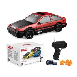 Racing Car Remote Control Toys 1 24 4wd Remote Control Drift Car Electric Flat Racing Car Rechargeable ChildrenS Gifts 240304