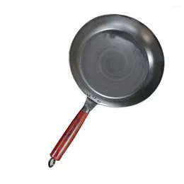 Pans Frying Pan Wok Cooking Round Bottom Pancakes Woks For Electric Stove Chinese Wood