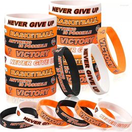 Charm Bracelets Basketball Motivational Silicone Wristband Favor By Kids And Teenagers Party Jewelry Sports Gif