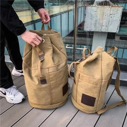 Backpack Fashion Canvas Men's Bag Large Capacity Travel And Women's Outdoor Sports Water Tank