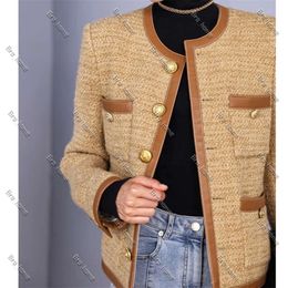 CE Jacket Womens Celinly Shirts For Woman Designer Spring Women's Jackets Fashion High-End Classic LOGO Tweed Coat Leisure Spring Coats Cardigan Jacket Celiene 138
