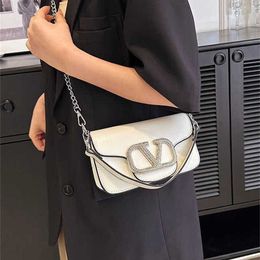 Single Shoulder Water Diamond High Appearance Chain Crossbody Lock Buckle Womens Little Fang Light 70% Off Store wholesale