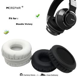 Accessories Morepwr New Upgrade Replacement Ear Pads for Bluedio Victory Headset Parts Leather Cushion Velvet Earmuff Sleeve Cover