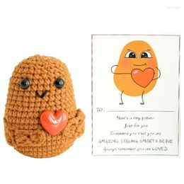 Decorative Figurines Thoughtful Present Knitted Funny Potato Toy For Family Children Loved Ones Drop