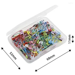 Brooches 120Pcs/Lot Colourful Metal Brooch Clips Base Pins Safety Blank Settings Women DIY Jewellery Making Supplies