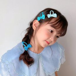 Hair Accessories Set Of 6pcs Fabric Bows For Girls Kids Sweet Bowknot Pin Pack