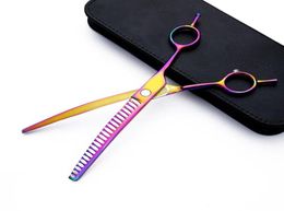 Hair Scissors 7quot 8quot Under Curved Pet Dog Highend Japan 440c Thinning Shears Dogs Cats Grooming Trimming Tools Tesoura1699037