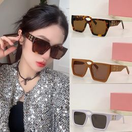 Designer Fashion MUMU Sunglasses Acetate Fibre Metal Independent Letter Embedded Diamond Large Box MU07 Womens Luxury Sunglasses
