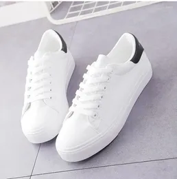 Casual Shoes 2024 Women Spring White Sneakers Breathable Lace-Up Fashion Size 35-40