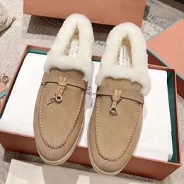 HBP Non-Brand Winter New Warm Walking Shoes Cosy Real Wool Luxury Brand Shoes