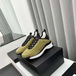 Xiaoxiangfeng 2024 Autumn New Couple Fashion Versatile Thick Sole Heightened Genuine Leather Lacing Casual Sports Shoes
