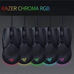 Razer Deathadder Chroma Elite Viper Mini Game Mouse USB Wired 5 Buttons Optical Sensor Mouse Black Standard Essential Edition Gaming Mice With Retail Box DHL/UPS