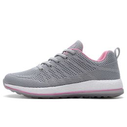 HBP Non-Brand knit shoes for unisex lace-up lifestyle sport shoes breathable