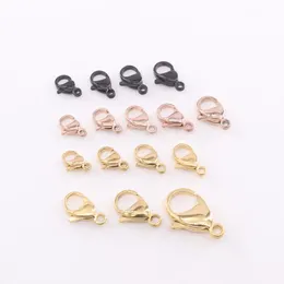 Golden Colour Stainless steel Lobster Clasp hook fashion Jewellery accessories chain necklace parts ZSP266DG