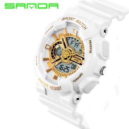 2018 Rushed Mens Led Digital-watch New Brand Sanda Watches G Style Watch Waterproof Sport Military Shock For Men Relojes Hombre275B