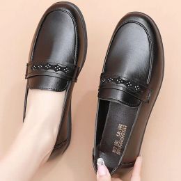 Shoes 2022 Women's Loafers Soft Sole Nonslip Female Single Shoes Flat Work Shoes Woman Flats Ladies Casual Shoes Mom's Moccasins