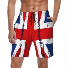 Men's Shorts Summer Gym Men Union Flag Running Surf 3D Cool Custom Board Short Pants Vintage Quick Drying Beach Trunks Big Size