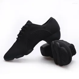 Dance Shoes CLYFAN 34-46 Men Latin Adult Teacher Soft Shoe Oxford Women Cloth Heel 3cm