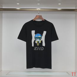 2024ss Designer Tide T Shirts Chest Letter Laminated Print Short Sleeve High Street Loose Oversize Casual T-shirt 100% Pure Cotton Tops for Men and Women S-3XL A12