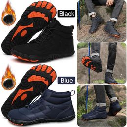 Fitness Shoes Fur Lined Snow Boots Warm Cozy Women Men Winter Ankle For Ski Hiking Camping