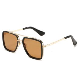 designer sunglasses KILA Fashion Double Beam Square Toad Men's Sunglasses