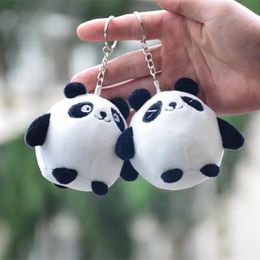 2024 Cute Cartoon Panda Plush Pendant Toys Doll Key Chain Bag Stuff Plush Pendant