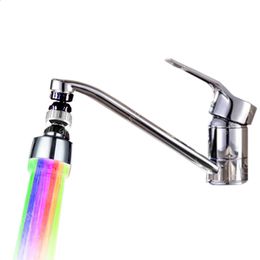 360 degree Rotate Multiple Color Light Changeable Water LED Faucet Aerator Light 240311