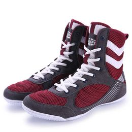 HBP Non-Brand Latest Design Professional design best quality rubber sole customize mens wrestling shoes