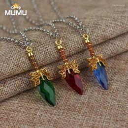 Pendant Necklaces Fashion Game Dota 2 High Quality Link Chain Necklace Aghanim's Scepter Crystal For Women Men Gifts