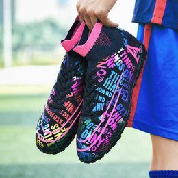 HBP Non-Brand China Spot Wholesale Size 34-47 professional Men Kids cheap chinese black football boots soccer shoes futsal Cleats