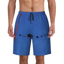 Men's Shorts Abstract Art Print Men Swim Trunks Quick Dry Beachwear Beach Board Joan Miro Boardshorts