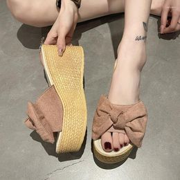 Slippers Women's With Thick Soles Fashion Summer Shoes Wedge Sandals Woman Platform Slipper Casual Slip-on Party Footwear