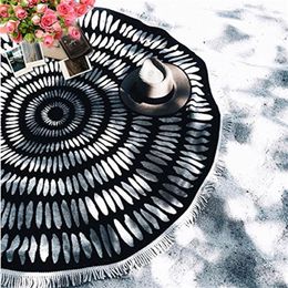 Microfine Round Tessellate Mandala Women Summer Travel Large Microfiber Beach Towel For Adults Boho Blanket Y200428306J