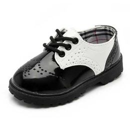 HBP Non-Brand Children Girls Uniform Back to School Sneakers Kids Black Shoes Zapatos escolares
