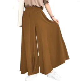 Women's Pants Casual Cool Loose Summer Large Elastic High Waist Trouser Wide Leg Pant Big Swing Beach Lounge