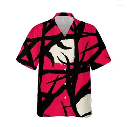 Men's Casual Shirts Loose Breathable Vintage 3d Print Trendy Cool Fashion Hawaiian Beach Party Tops Short Sleeves Summer