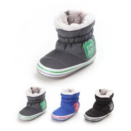 Boots 2017 New Baby Boy Snow Boots Winter Warm Infant Boot Toddler Shoes Soft Prewalker Shoe First Walkers 018month Free Shipping