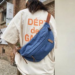 Evening Bags Canvas Women Shoulder Crossbody Bag Japanese Female Student Messenger Fashion Denim Cloth Handbag For Girl 2024 Bookbag