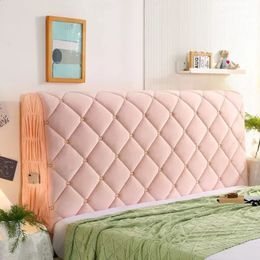 Thicken Soft Coral Fleece Elastic Vedhead Board Covers All-inclusive Dustproof Protective Bed Headboard Slip Cover Bedroom Decor 240309