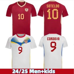 2024 2025 Venezuela Soccer Jerseys kids kit national team SOTELDO SOSA RINCON CORDOVA CASSERES BELLO JA.MARTINEZ RONDON GONZALEZ OSORIO MACHIS 23 24 football shirt