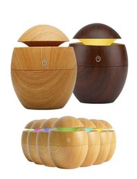 USB Electric Aroma Air Diffuser Wood Ultrasonic Air Humidifier Essential Oil Aromatherapy Cool Mist Maker for Home318H8358469