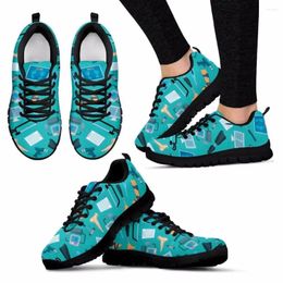 Casual Shoes Women Flats Orthopaedic Print Girls Summer Footwear Breathable Flat Female Sneakers Platform Sapato Feminino