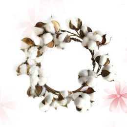 Decorative Flowers Home Accents Decor Christmas Decoration Wreath Farm House Decorations Farmhouse Cotton Garland