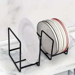 Kitchen Storage Bowl Dish Organiser Iron Drain Rack Holder Home Cutlery Dishes Pot Lid Drying Stand Accessories