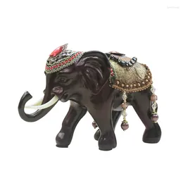 Decorative Figurines European Style Home Accessories Living Room Wine Cabinet Decorations Lucky TV Crafts Thailand Elephant Decoration