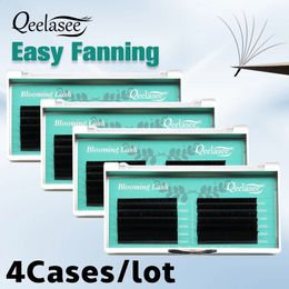 Qeelasee 4 boxes of Auto Flowering Rapid Blooming Fan Easy Eyelashes 240305